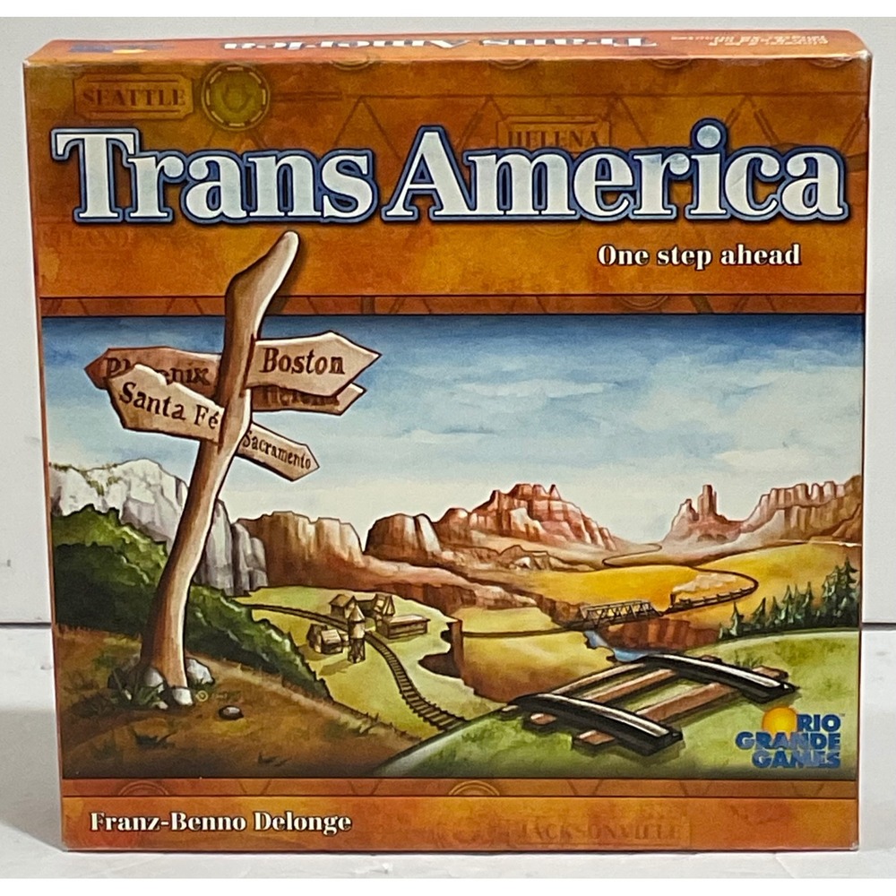 Trans America Transamerica Rio Grande board game 2002 railroad‎ train COMPLETE
